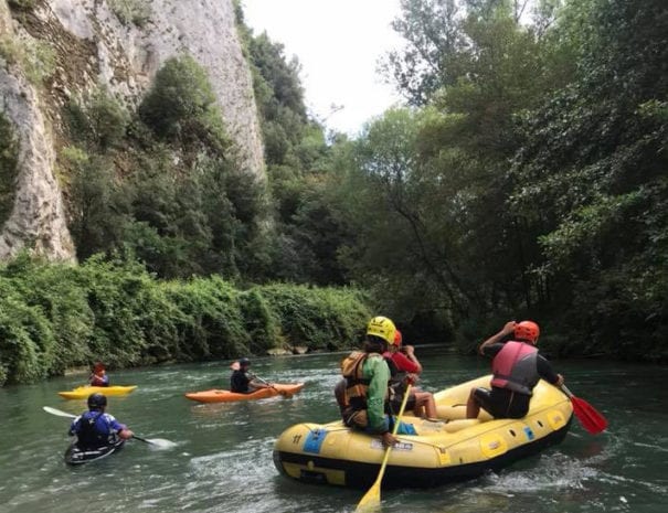 In canoa presso "Lo Schioppone"