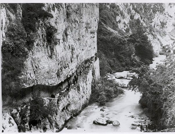 La Balza tagliata - foto d'epoca