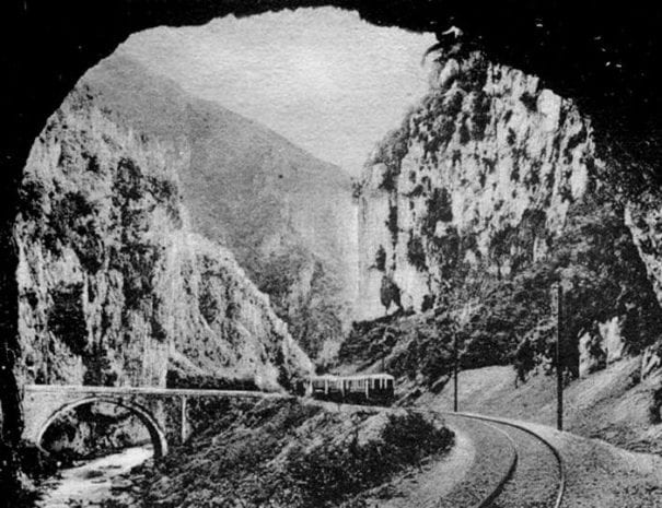 Ferrovia Spoleto Norcia presso la Balza tagliata