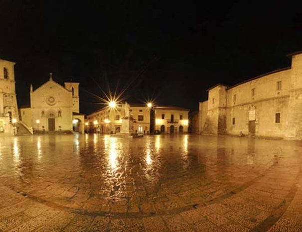 Norcia by night